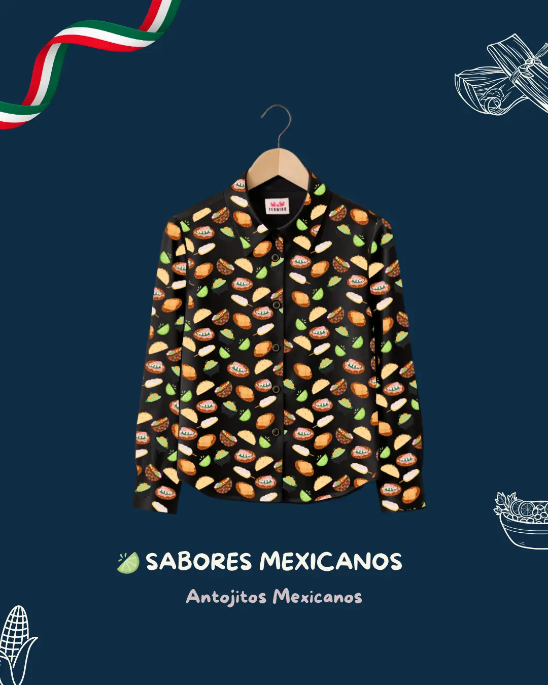 Camisa Sabores Mexicanos